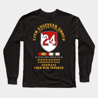 24th Engineer Group (Construction) - Kaiserslautern, Germany 1954 - 1972- w COLD WAR SVC X 300 Long Sleeve T-Shirt